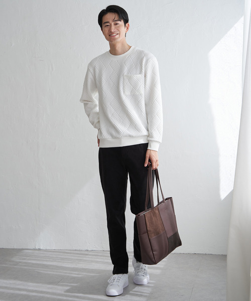 ikka（イッカ） トレーナー スウェット フクレジャカードポケット付き