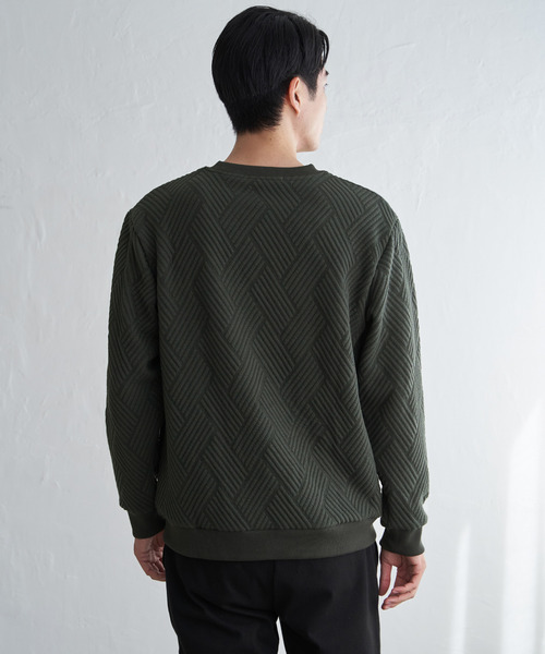 トレーナー スウェット フクレジャカードポケット付きクルーネックプルオーバー メンズ | ikka | 13