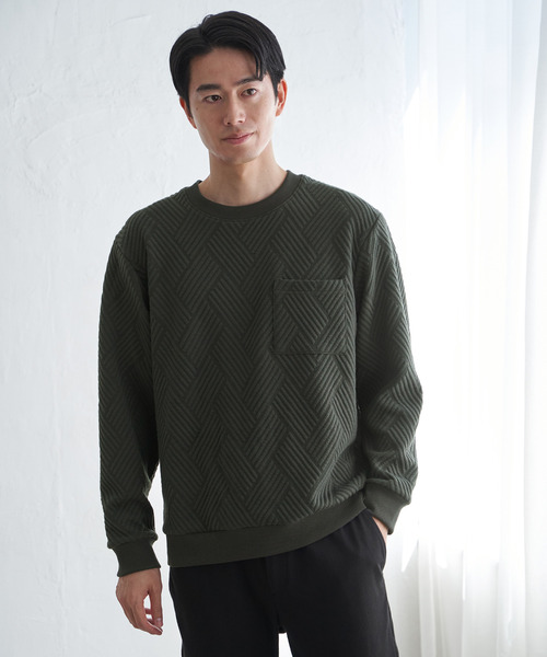 ikka（イッカ） トレーナー スウェット フクレジャカードポケット付き