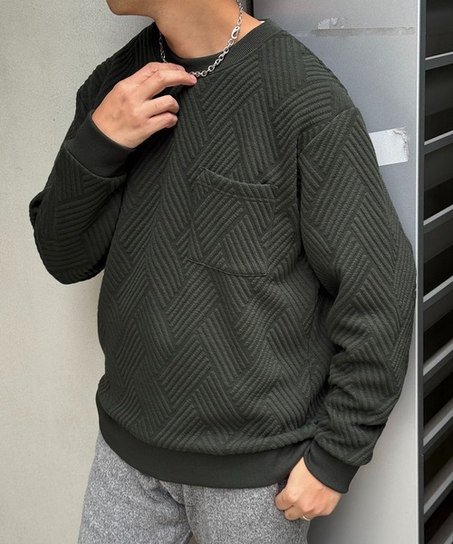 ikka（イッカ） トレーナー スウェット フクレジャカードポケット付き