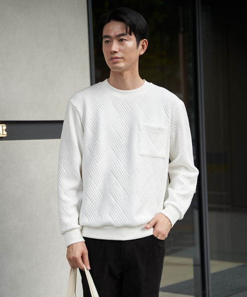 ikka（イッカ） トレーナー スウェット フクレジャカードポケット付き