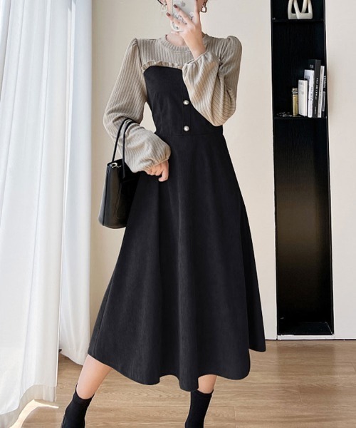 Sally Lunn ワンピース ドッキングガーリーフリルワンピース