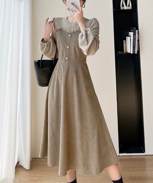 Sally Lunn ワンピース ドッキングガーリーフリルワンピース