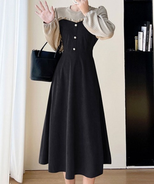 Sally Lunn ワンピース ドッキングガーリーフリルワンピース