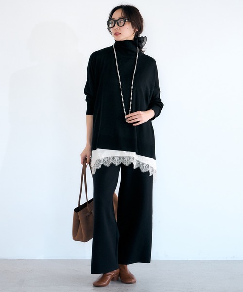 Elura（エルーラ） ニット セーター ハイネックポンチョニット/611690