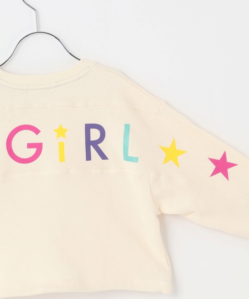 X-girl Stages（エックスガールステージス） トレーナー カラフルバックロゴプリント 切替トレーナー キッズ 子供服 女の子 :  ZOZOTOWN Yahoo!店 - 通販 - Yahoo!ショッピング [x-girl STAGES] エックスガールステージス 子ども服 スウェット カラフルバックロゴプリント切替トレーナー アイボリー