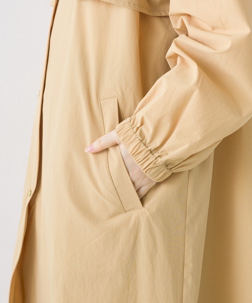 「OMNES」 ノーカラーコート FREE ベージュ レディース_画像5