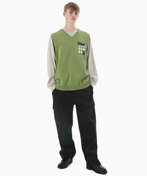 「thisisneverthat」 ニットベスト M アイボリー メンズ_画像5