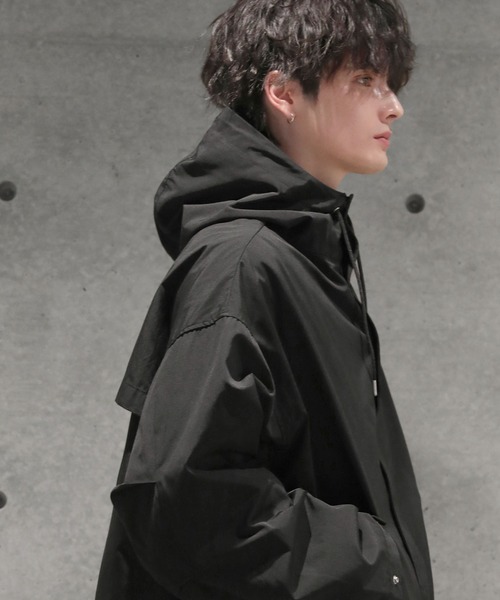 LENO ブラック マウンテンパーカー フード付き メンズ　Lサイズ LENO ブラック マウンテンパーカー フード付き メンズ Lサイズ 楽天