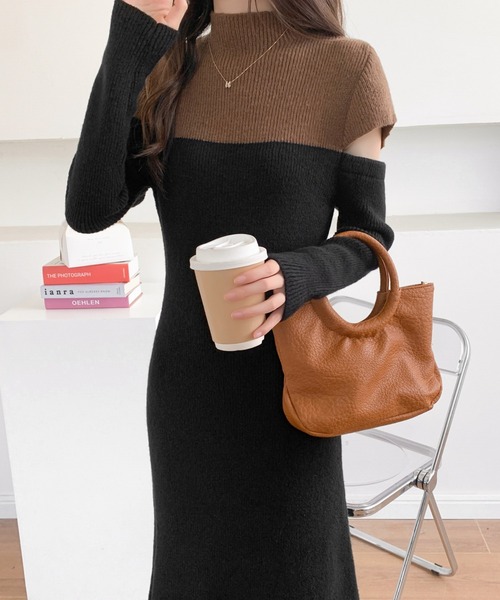 「ABITOKYO」 ニットワンピース FREE グレー レディース_画像9