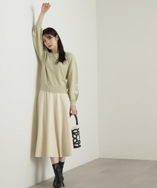 「PROPORTION BODY DRESSING」 フレアスカート X-SMALL ホワイト系その他 レディース_画像3