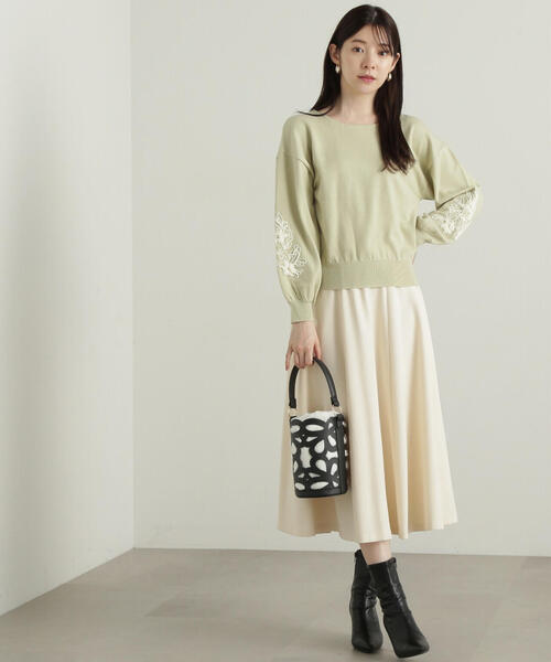 「PROPORTION BODY DRESSING」 フレアスカート X-SMALL ホワイト系その他 レディース_画像5