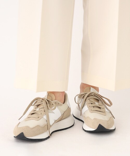「New Balance」 ローカットスニーカー 35 ライトベージュ レディース_画像6