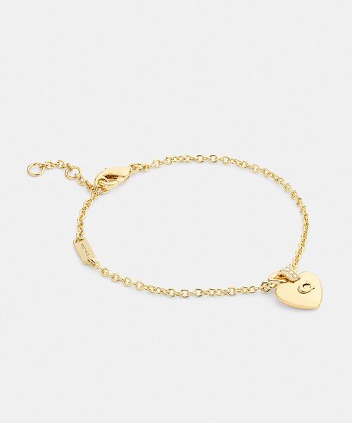 COACH K18 ハート ブレスレット 18金 ゴールド コーチ COACH（コーチ） ブレスレット シグネチャー ハート リニア
