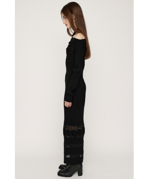 SLY（スライ） ワンピース OFF SHOULDER KNIT OP オフショルダー