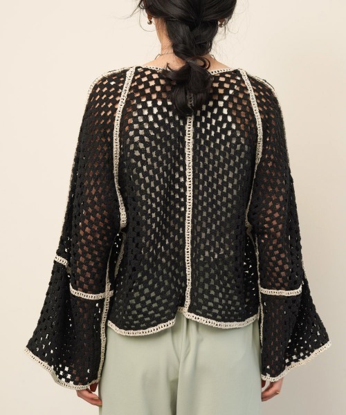 「Bab」 ニットカーディガン FREE ホワイト系その他 レディース_画像2