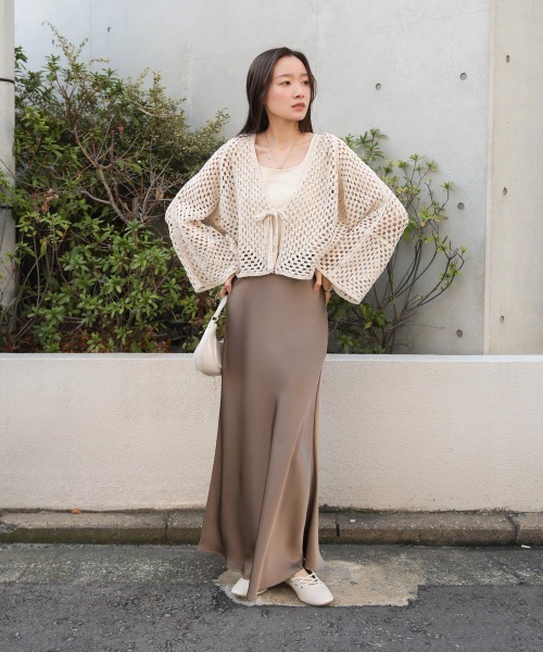 「Bab」 ニットカーディガン FREE ホワイト系その他 レディース_画像5