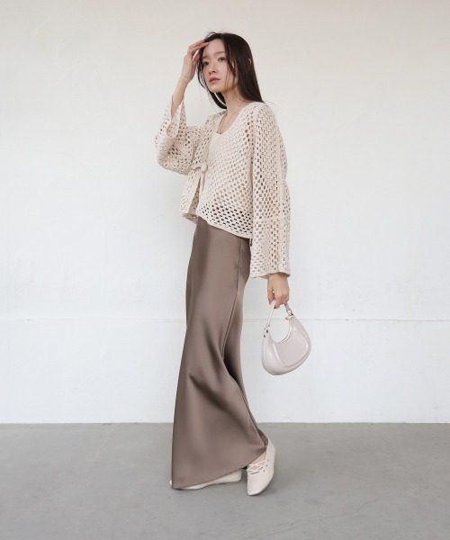 「Bab」 ニットカーディガン FREE ホワイト系その他 レディース_画像9