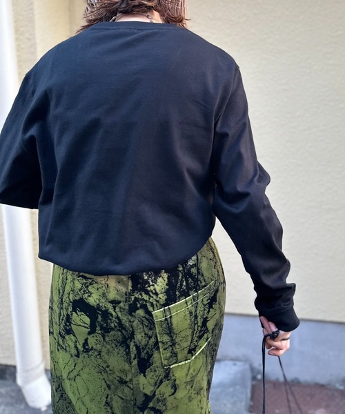 「mi via loca」 長袖カットソー MEDIUM イエロー レディース_画像6