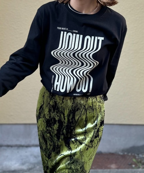 「mi via loca」 長袖カットソー MEDIUM イエロー レディース_画像8