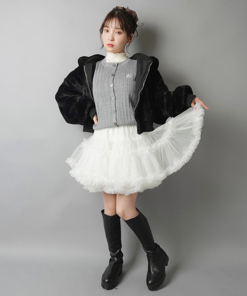 SPINNS（スピンズ） スカート ペインターフリルミニスカート