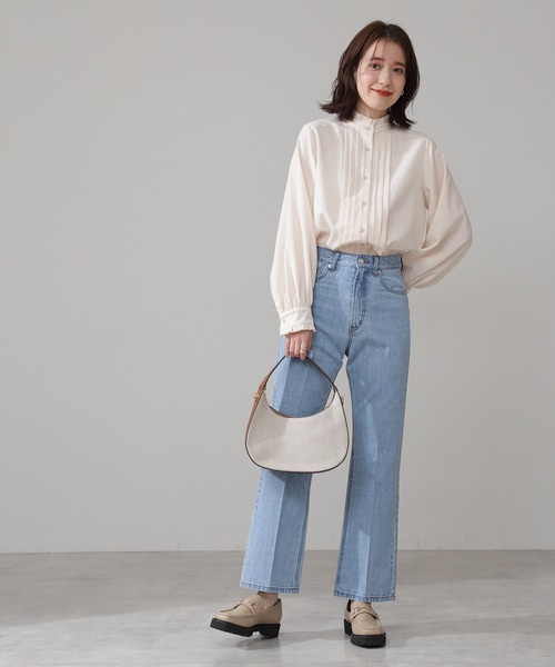 「N.(N. Natural Beauty Basic)」 長袖ブラウス MEDIUM ピンク レディース_画像6