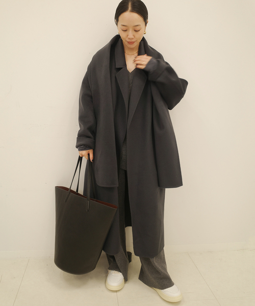 plage（プラージュ） コート 36 チャコールグレー レディース