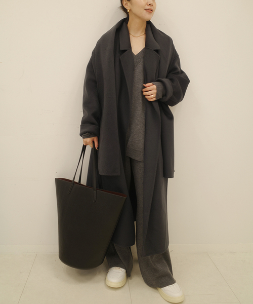 Plage ハミルトンコクーンコート 36 プラージュ チャコールグレー plage（プラージュ） コート 36 チャコールグレー レディース