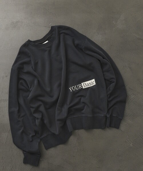 「Firsthand」 スウェットカットソー S チャコールグレー メンズ_画像2