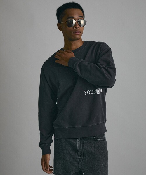 「Firsthand」 スウェットカットソー S チャコールグレー メンズ_画像3