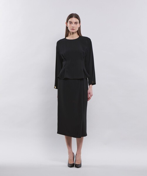 「EPOCA」 長袖ブラウス 40 ベージュ レディース_画像2