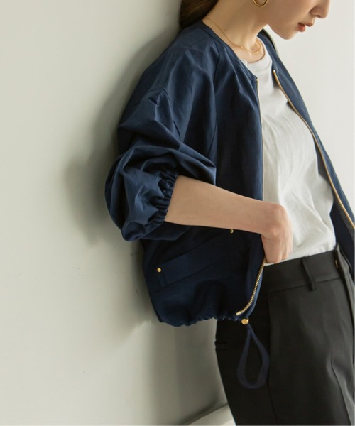 NOBLE（ノーブル） ブルゾン フリー ネイビー レディース : ZOZOTOWN