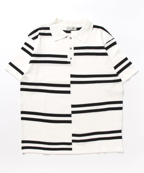 「aimoha」 半袖ポロシャツ LARGE ブラック メンズ_画像5