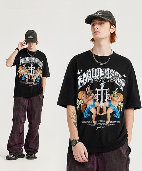 「Ressaca」 半袖Tシャツ X-LARGE ブラック メンズ_画像9