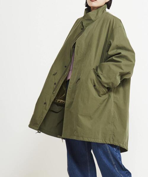 「CONVERSE TOKYO」 ミリタリーコート MEDIUM オリーブ メンズ_画像6