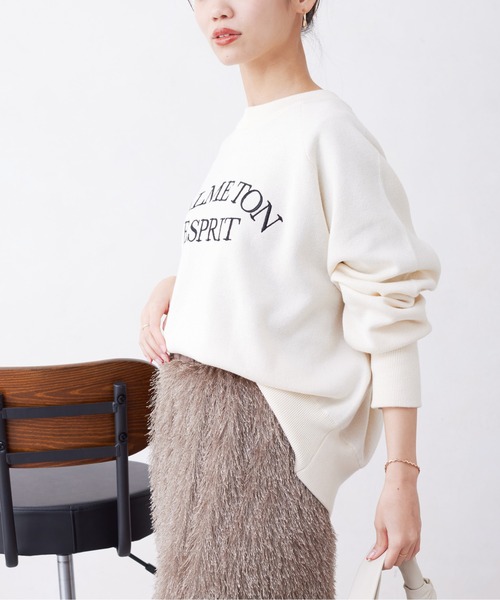 「Chez toi」 長袖ニット FREE アイボリー レディース_画像6