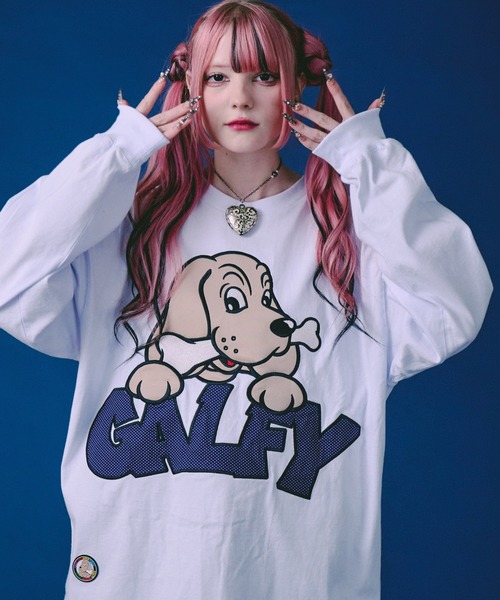 ガルフィー ロンT リメイク加工 GALFY（ガルフィー） tシャツ GALFY-ばーばの切り貼りリメイクロンTee