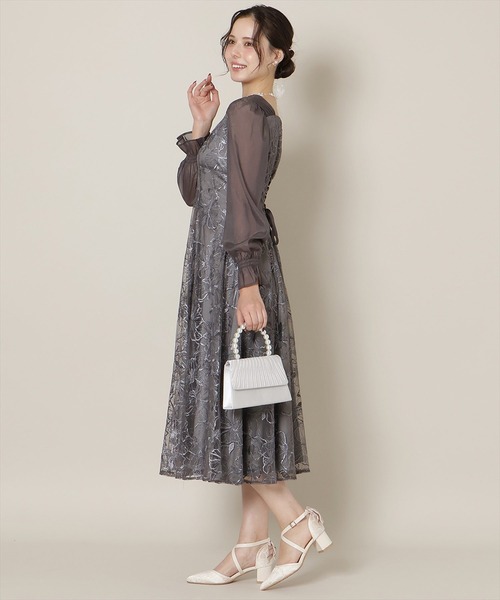 WILLSELECTION（ウィルセレクション） ドレス パネルラインフラワー