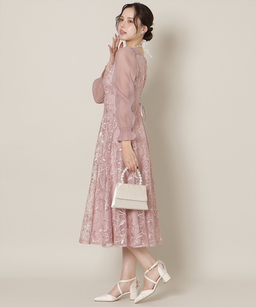 WILLSELECTION（ウィルセレクション） ドレス パネルラインフラワー