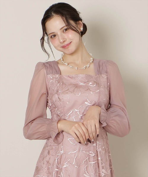 WILLSELECTION（ウィルセレクション） ドレス パネルラインフラワー