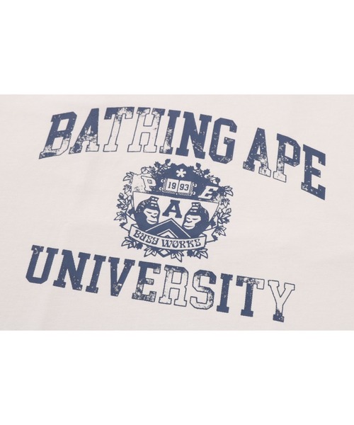 「A BATHING APE」 半袖Tシャツ MEDIUM アイボリー メンズの画像