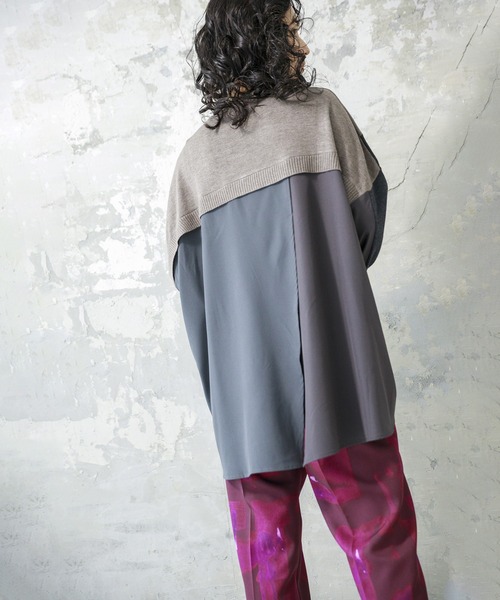 「OSMOSIS」 長袖ニット ONE SIZE ブラック レディース_画像7