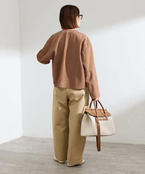 IENA（イエナ） レザージャケット ライダース ラムスエードブルゾン