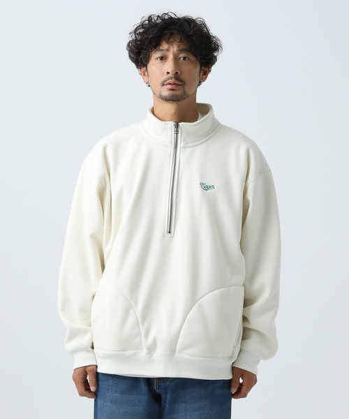 「BAYFLOW」 スウェットカットソー LARGE グリーン メンズ_画像6