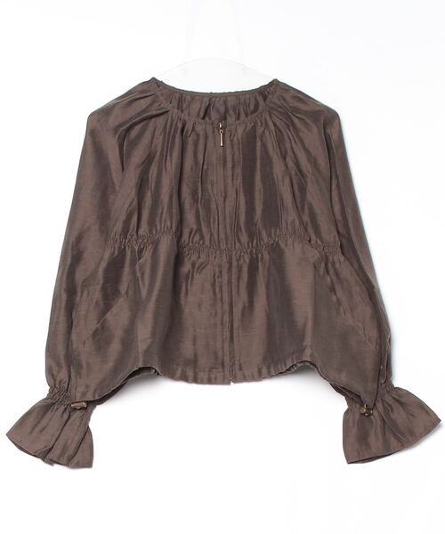 「mil」 ジャケット ONESIZE ダークブラウン レディース_画像2