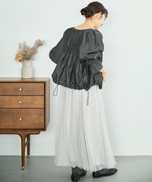 「mil」 ジャケット ONESIZE ダークブラウン レディース_画像4