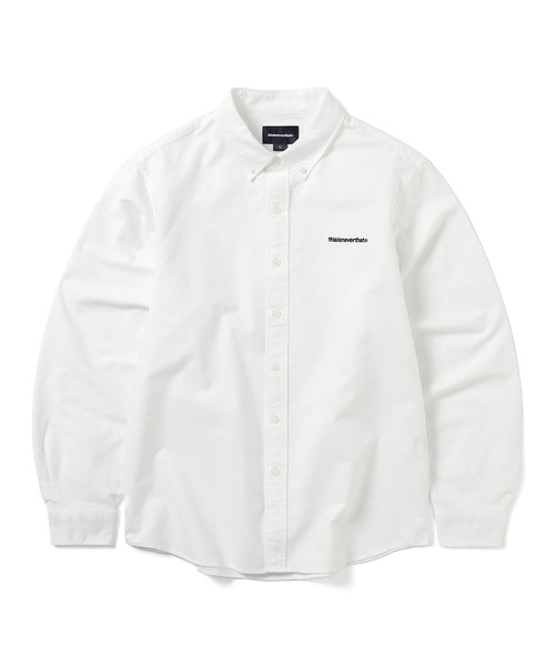 thisisneverthat ホワイト長袖シャツ L thisisneverthat（ディスイズネバーザット） 長袖シャツ X-LARGE