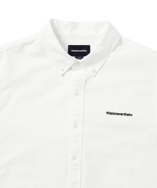thisisneverthat ホワイト長袖シャツ L thisisneverthat（ディスイズネバーザット） 長袖シャツ X-LARGE