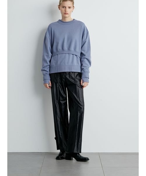 「styling/」 スウェットカットソー FREE ブラック レディース_画像2