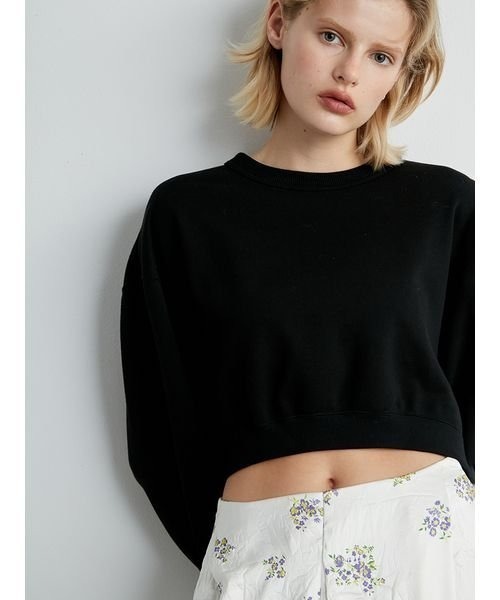 「styling/」 スウェットカットソー FREE ブラック レディース_画像6